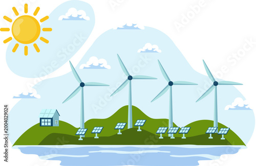 Renewable Energy Illustration