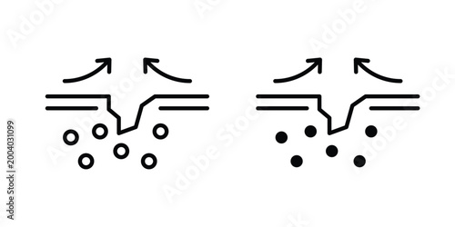 Skin healing icon vector editable stroke. logo symbol illustration.