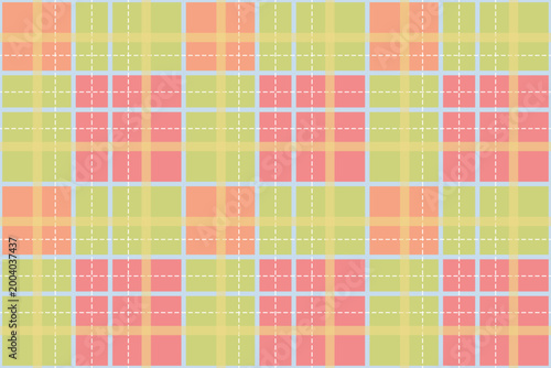 Soft pastel plaid pattern with gentle grid lines in spring tones. Perfect for wallpaper, stationery, and light seasonal backgrounds.