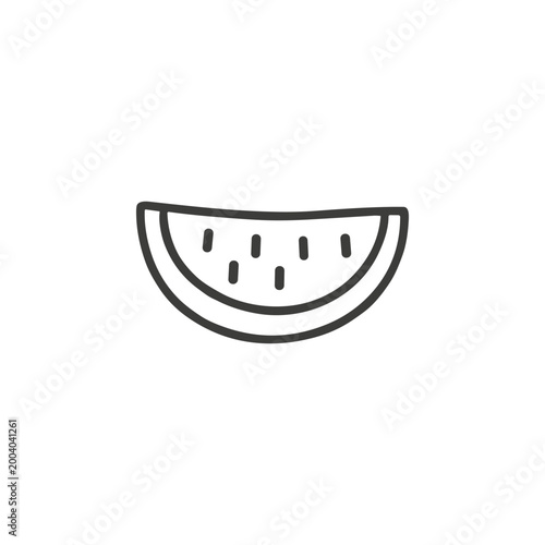 Watermelon Slice Icon