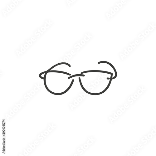 Minimalist Glasses Icon