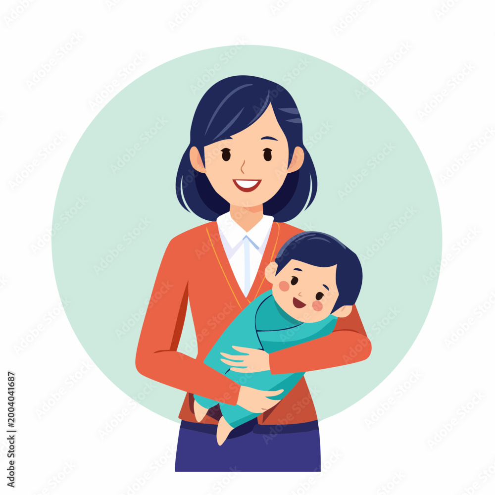 Obraz premium Mother Holding Baby