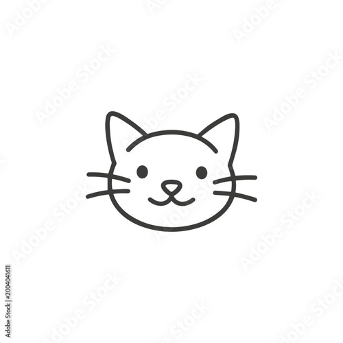 Cute Cat Face Icon