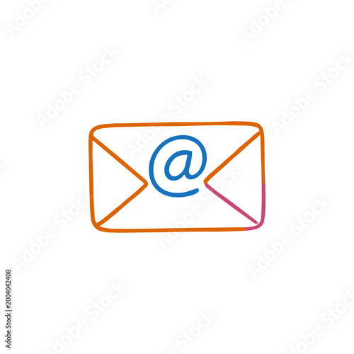 Email Icon with At Symbol
