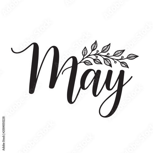 happy may 2026 text