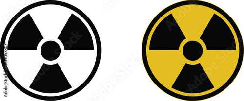 Radioactive hazard symbol Vector