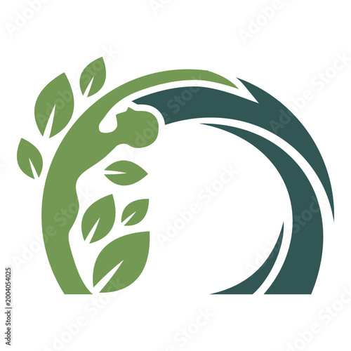 Flat Minimalist Yoga Logo