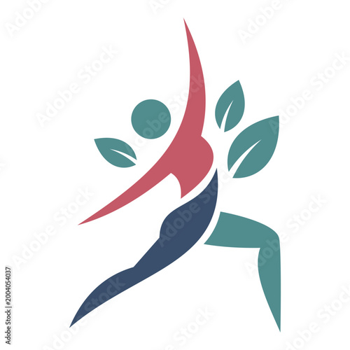 Flat Minimalist Yoga Logo