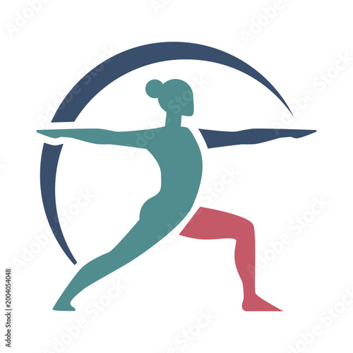 Flat Minimalist Yoga Logo