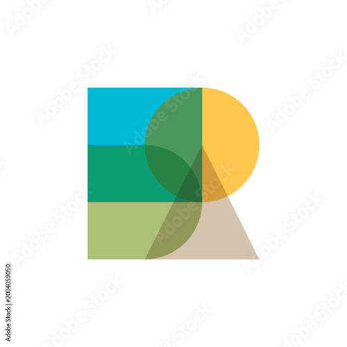Abstract colorful logo design
