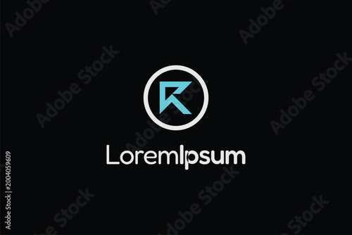 Letter R logo monogram vector template