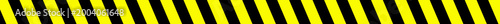 Absperrband oder Absperrung - Langer Banner schwarz gelb