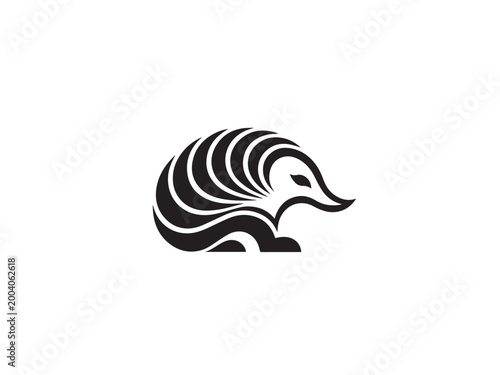 Принти на полотні echidna vector icon logo design
