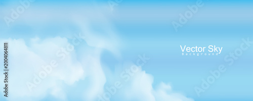 Sky Background set with White clouds for Cosmetic Product, travel buissnes Presentation or web design, Sky Blue Cloud poster, card, flayer, banner, cover Background for ads promo and web.