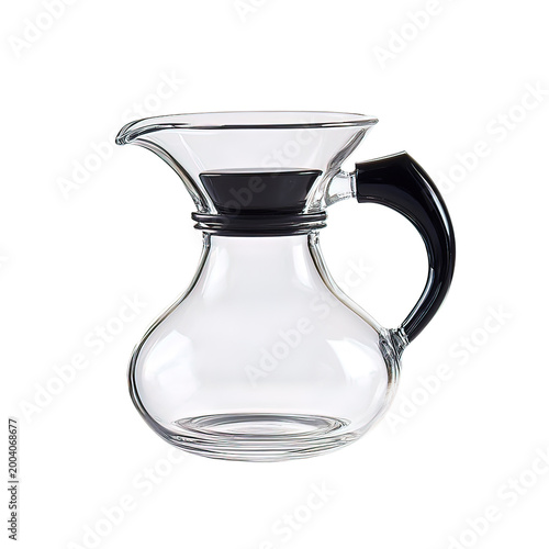 Glass Coffee Syrup Jug Pitcher.