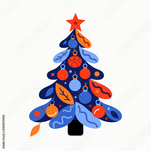 abstract christmas tree