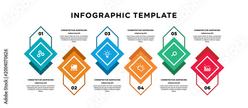 step timeline Infographic business template design