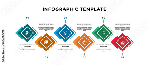 step timeline Infographic business template design