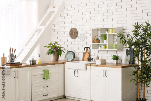 Bright modern farmhouse kit...