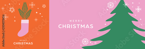 Merry chiristmas vector design with chiristmas elements 