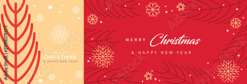 Merry chiristmas vector design with chiristmas elements 