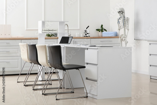 Interior of medical class w...