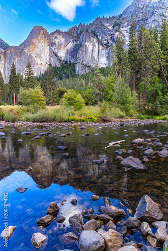 Yosemite Park. The Three Sisters