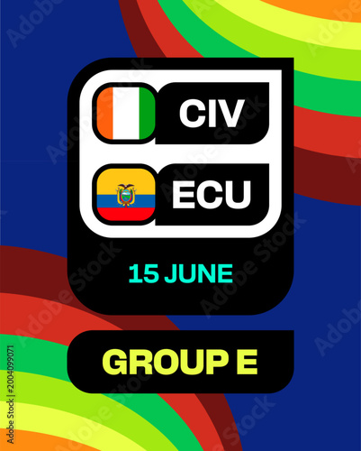 Cote dIvoire vs Ecuador Football 2026 Tournament Match Announcing Presentation with Vibrant Group E Details