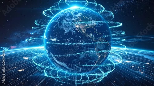 Digital Sphere: A Dynamic Visual Representation of the Earth and Global Connections