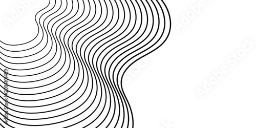 Abstract Wavy Lines Pattern on White Background 2.