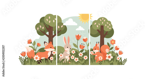 A cheerful and modern graphic of a single orange tulip, suitable for website design, social media, or adding a touch of positivity to marketing materi