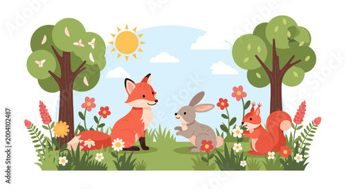 A bright and cheerful floral design evoking freshness and positivity, perfect for website graphics, marketing materials, and adding a touch of nature.