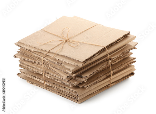 Stack of cardboard sheets t...