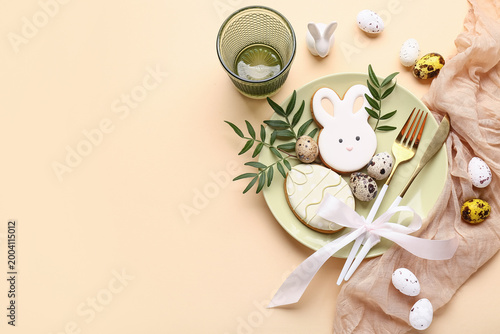 Beautiful table setting wit...