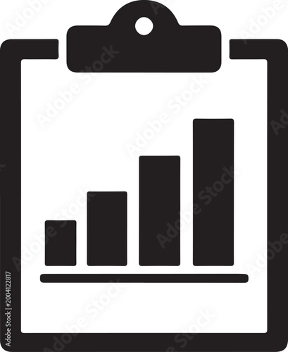 Report document vector illustration business analysis data chart statistics presentation eps file design