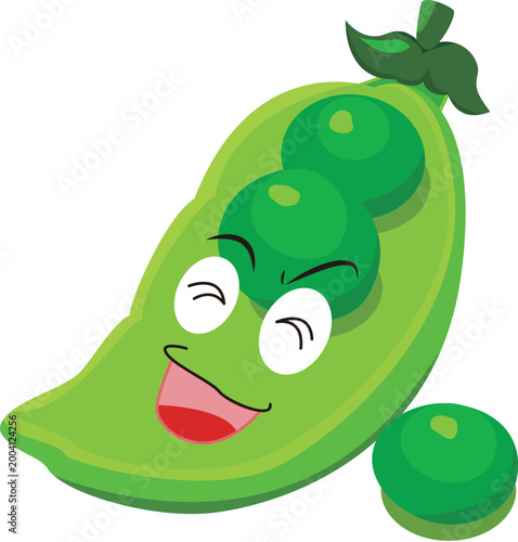 Tableau sur toile hand drawn green bean