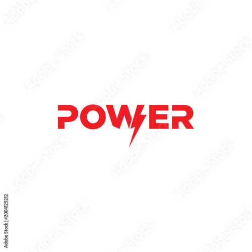 Power Logo Vector Simple Minimalist
