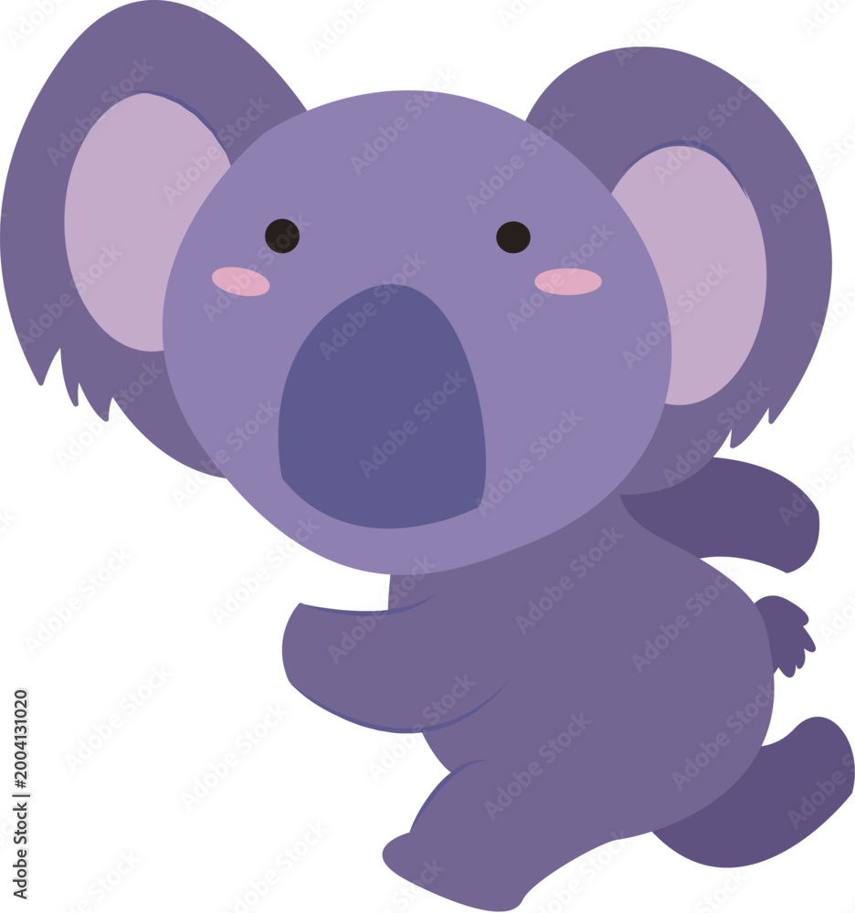 Fototapeta premium Lovely running koala