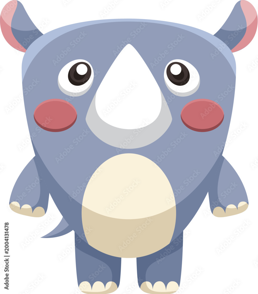 Fototapeta premium hand drawn rhinoceros