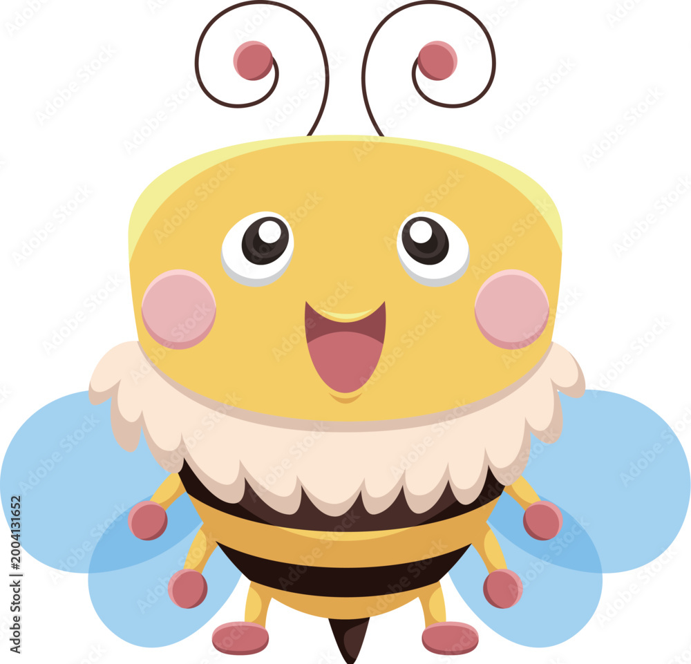 Obraz premium hand drawn bee
