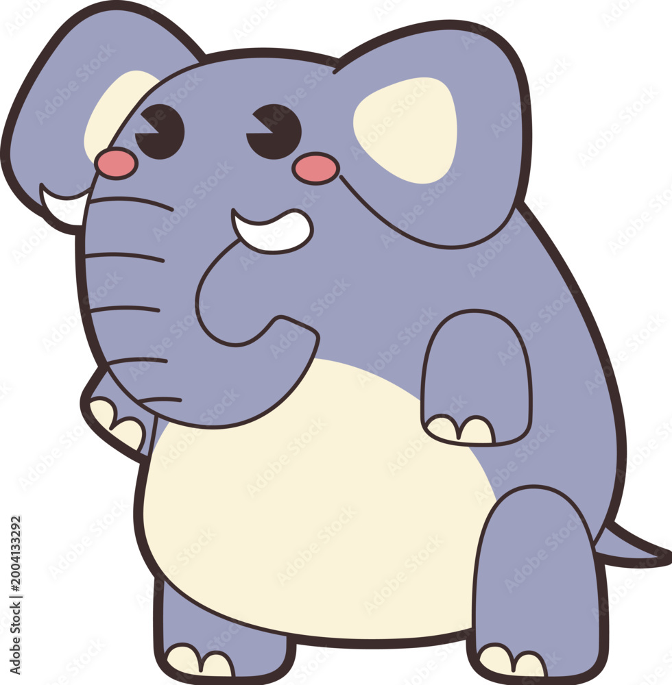 Obraz premium Lovely standing elephant