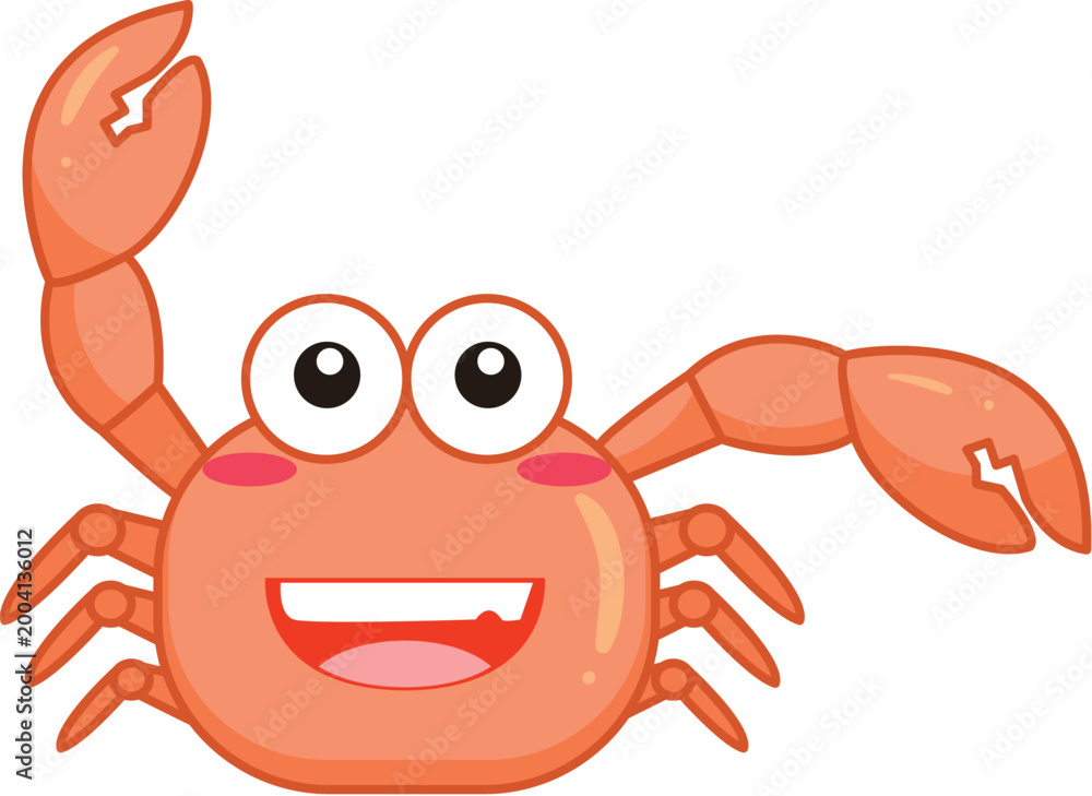 Fototapeta premium cartoon crab