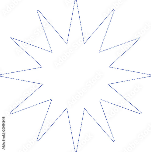 Radial starburst pattern with sharp points