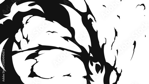 Comic style impact burst, anime blast visual, and dramatic action effect for graphic design, posters, overlays, and visual effects projects.