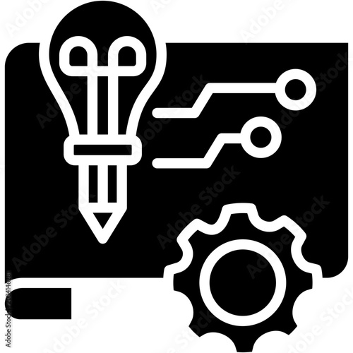 Prototype Design glyph icon