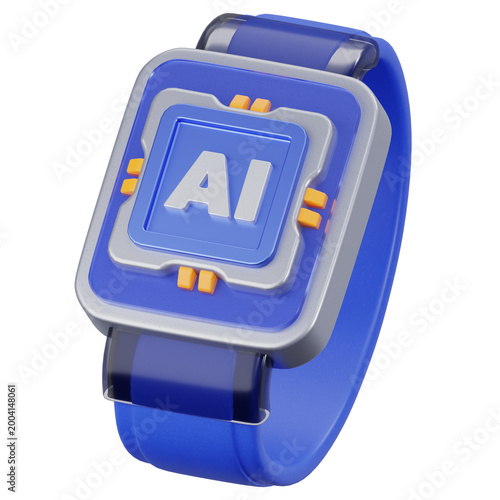 3D AI Smartwatch Wearable Device Technology
