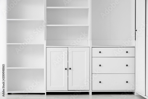 Empty closet with drawers i...