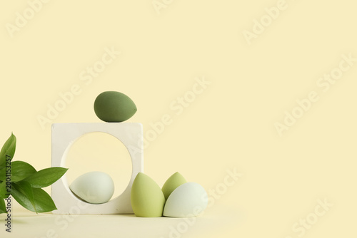 Decorative podium with gree...