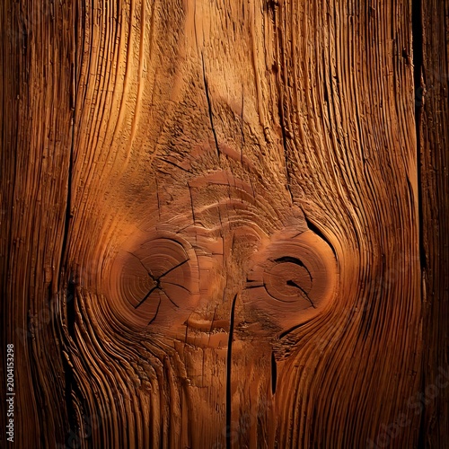 Close-up of weathered wood grain with a prominent knot