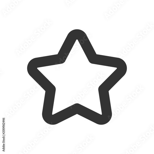 Star pixel perfect linear ui icon. Favourite page mark. Positive feeling. Adding bookmark. GUI, UX design. Outline isolated user interface element for app and web. Editable stroke. Arial font used